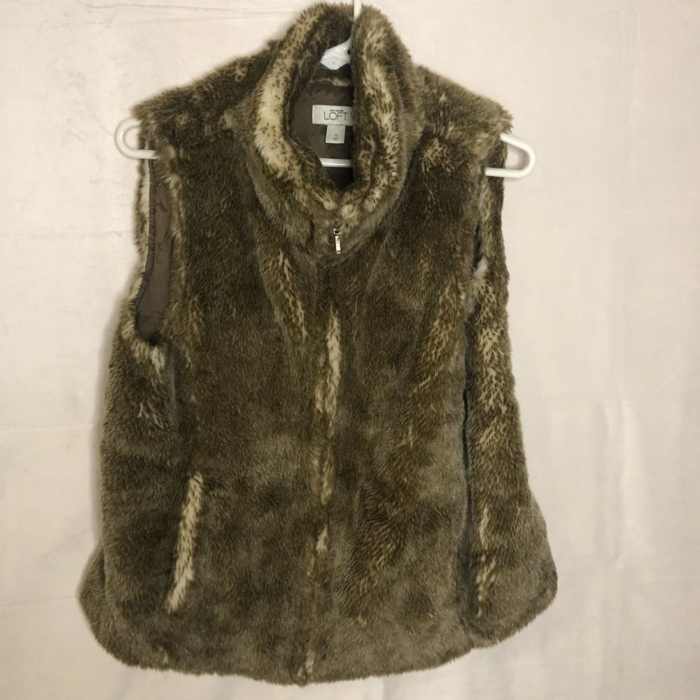 Ann Taylor LOFT Brown Vest Size 10